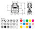DMX512 3-Pin 9/11 Kanal Hareketli Kafa Aydınlatma LED Mini Işık Işığı 7500K Tedarikçi